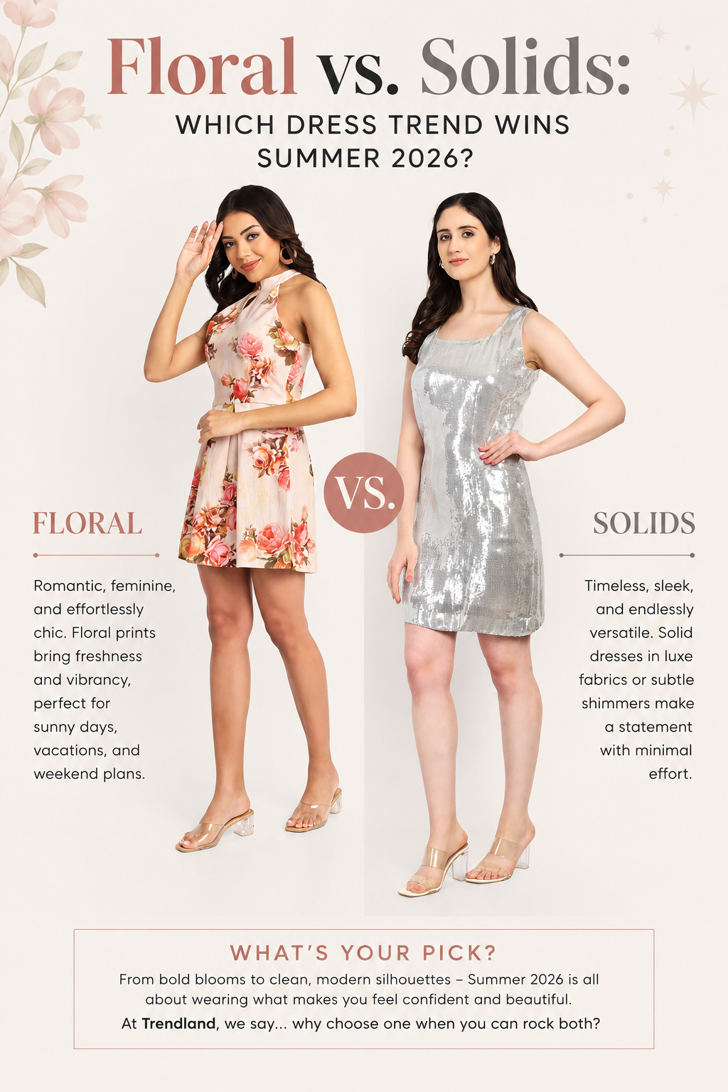 Floral vs. Solids: Which Dress Trend Wins Summer 2026?