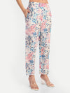 Women’s multicolor floral Sito pants with straight fit and comfortable design