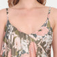 Hika Dress – women’s floral midi dress with ruffle layers and spaghetti straps, perfect for summer wear