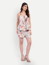 Women’s floral Lelo top CB set with sleeveless top and matching shorts