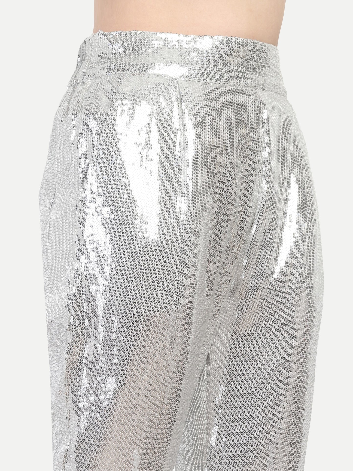Jeena Pant women’s sequin bottomwear with stylish comfortable fit