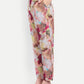 Luxury women’s multicolor Lino top with artistic print and elegant tailored fit