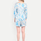 Women’s blue floral Chichi top with long sleeves and relaxed stylish fit