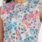 Women’s floral Kiki sleeveless midi dress with elegant fit and soft pastel print