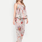 Women’s floral Lelo top CB set with sleeveless layered top and matching pants