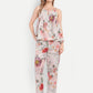 Women’s floral Lelo top CB set with sleeveless layered top and matching pants