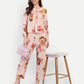 Women’s floral Natia top CB set with long sleeve top and matching pants