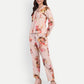 Women’s floral Natia top CB set with long sleeve top and matching pants