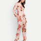 Women’s floral Natia top CB set with long sleeve top and matching pants