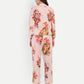 Women’s floral Natia top CB set with long sleeve top and matching pants