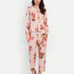 Women’s floral Natia top CB set with long sleeve top and matching pants