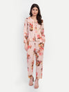 Women’s floral Natia top CB set with long sleeve top and matching pants