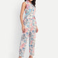 Women’s floral Sito jacket CB set with sleeveless jacket and matching pants