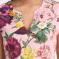 Women’s pink floral Neno top CB set with sleeveless top and matching wide-leg pants