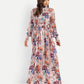 Women’s floral Pouline dress with long sleeves, flowy maxi fit and elegant stylish design