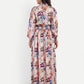 Women’s floral Pouline dress with long sleeves, flowy maxi fit and elegant stylish design