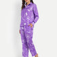 Women’s purple printed Jaila shirt with long sleeves and relaxed stylish fit